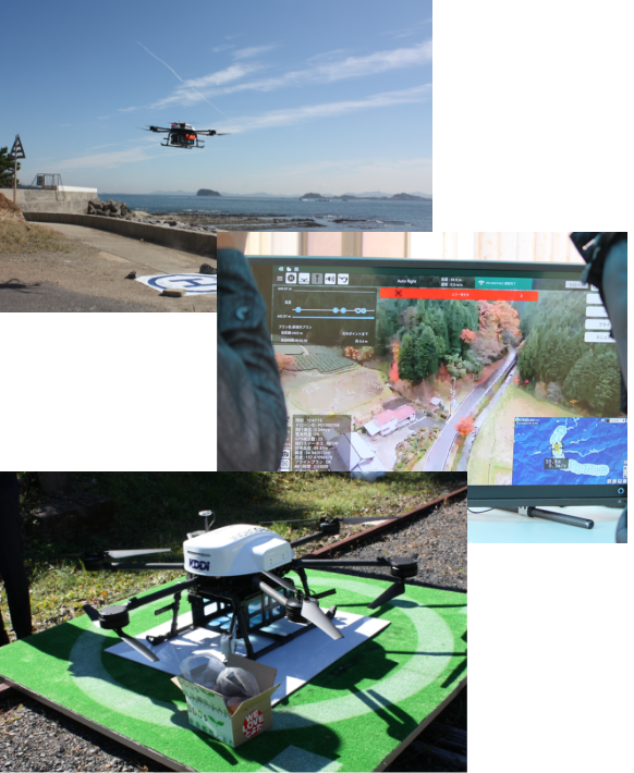 3.ドローンによる小型荷物輸送実証実験